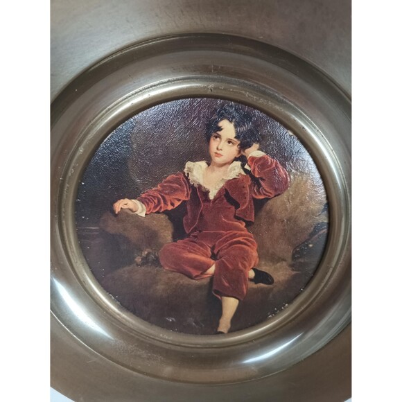 Linton Copper Plates With Blue Boy And Red Boy Painting Reproductions Wall Decor - Picture 5 of 9